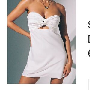 Princess Polly strapless white dress